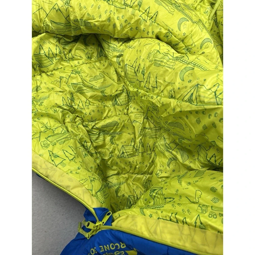 Youth Boy's REI Co-Op Kindercone 30º Blue Mummy RH Zip Sleeping Bag 70x50 EUC